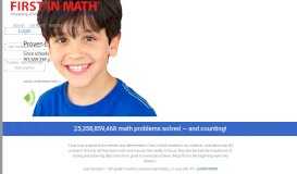 
							         First In Math Online Math Practice - K 8 Fact Fluency								  
							    