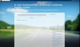 
							         First ... - In vitro Treatment (IVF) at Northern California Fertility Center								  
							    