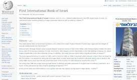 
							         First International Bank of Israel - Wikipedia								  
							    