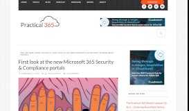 
							         First look at the new Microsoft 365 Security & Compliance portals								  
							    