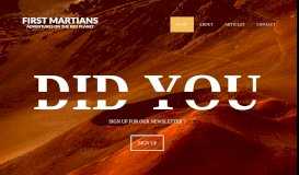 
							         First Martians | Adventures on the Red Planet								  
							    