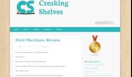 
							         First Martians Review – Creaking Shelves								  
							    