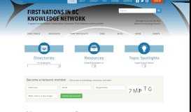 
							         First Nations in BC Knowledge Network | A space to exchange ...								  
							    