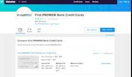 
							         First PREMIER Bank Credit Cards Offers – Reviews, FAQs ...								  
							    