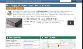 
							         First Republic Bank in San Francisco California - 279 West Portal ...								  
							    