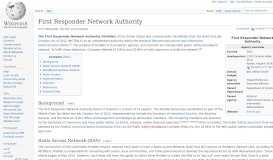 
							         First Responder Network Authority - Wikipedia								  
							    