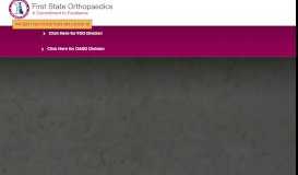 
							         First State Orthopaedics in Delaware - Specialized Doctors and ...								  
							    