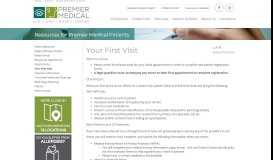 
							         First time here? - Premier Medical - ER Referrals, payment, Check in								  
							    