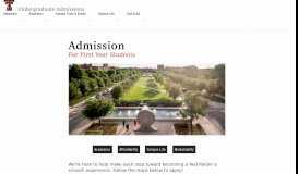 
							         First Time In College | Apply | Undergraduate Admissions | TTU								  
							    