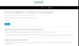 
							         First time logging in or forgotten your password? - Nominet UK								  
							    