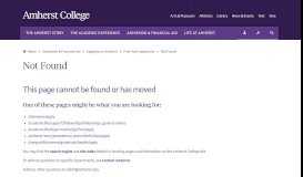 Amherst Applicant Portal Page Login