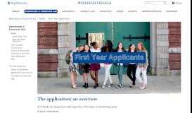 
							         First Year Applicants | Wellesley College								  
							    