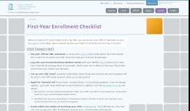 
							         First-Year Enrollment Checklist - UNC Admissions - UNC Chapel Hill								  
							    