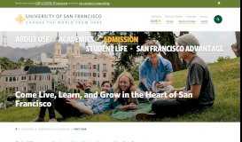 
							         First-Year Students - Admission | University of San Francisco								  
							    