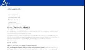 
							         First-Year Students Fall 2019 - UNC Asheville								  
							    
