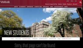 
							         First-Year Students - New Students - Vassar College								  
							    