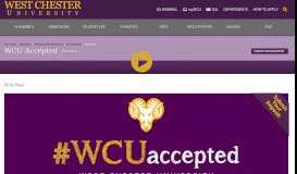 
							         First-Year - West Chester University								  
							    
