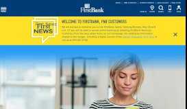 
							         FirstBank Online Banking With Free Bill Pay								  
							    