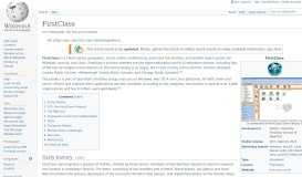 
							         FirstClass - Wikipedia								  
							    