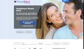 
							         FirstMet Online Dating | Meet and Chat with Mature Singles								  
							    