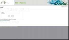 
							         FIS eAccess								  
							    
