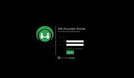 
							         FIS Provider Portal: Login								  
							    
