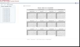 
							         Fiscal Calendar - JCPenney Supplier Website								  
							    