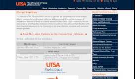 
							         Fiscal Services | UTSA								  
							    
