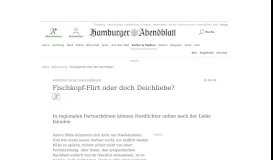 
							         Fischkopf-Flirt oder doch Deichliebe? - Kultur & Live - Hamburger ...								  
							    