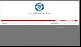 
							         Fisher College Information Portal								  
							    