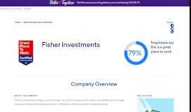 
							         Fisher Investments - Great Place to Work Reviews								  
							    