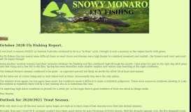 
							         Fishing Report - Snowy Monaro Fly Fishing								  
							    