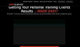 
							         Fit Clients™ - Personal Trainer Software for tracking fitness goals								  
							    