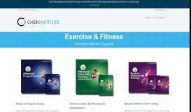 
							         Fitness Correspondence Courses | C.H.E.K INSTITUTE								  
							    