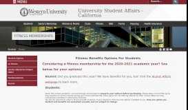 
							         Fitness Memberships | University Student Affairs - California								  
							    
