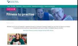 
							         Fitness to practise - Scottish Social Services Council								  
							    
