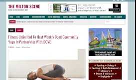 
							         Fitness Unlimited to host weekly coed community yoga in partnership ...								  
							    