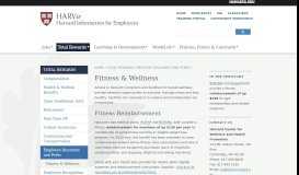 
							         Fitness & Wellness | Harvard Human Resources								  
							    