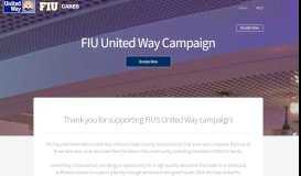 
							         FIU United Way Campaign - Florida International University								  
							    