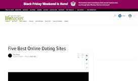 
							         Five Best Online Dating Sites - Lifehacker								  
							    