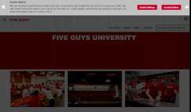 
							         Five Guys University								  
							    