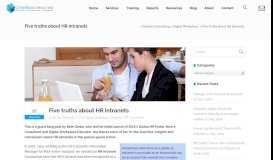 
							         Five truths about HR intranets – ClearBox Consulting								  
							    
