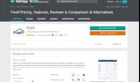
							         Five9 Pricing, Features, Reviews & Comparison of Alternatives ...								  
							    