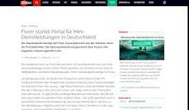 
							         Fiverr startet Portal für Mini-Dienstleistungen in Deutschland - ZDNet								  
							    