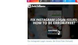 
							         Fix Instagram Login Issues: How to Be Error-Free? (2020 ...								  
							    