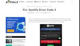 
							         Fix: Spotify Error Code 3 - Appuals.com								  
							    