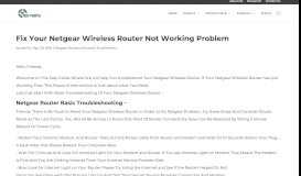 
							         Fix Your Netgear Wireless Router Not Working Problem ...								  
							    