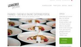 
							         Fixando - das neue Online Catering Portal - Die Lekkerei								  
							    