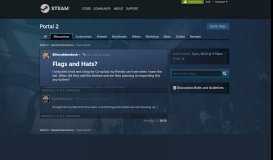 
							         Flags and Hats? :: Portal 2 General Discussions - Steam Community								  
							    