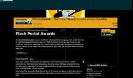 
							         Flash Portal Awards | Wikigrounds, the free Newgrounds encyclopedia ...								  
							    